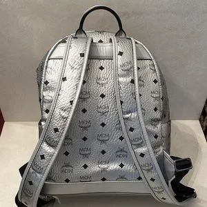 MCM | Bags | Mcm Trilogie Backpack In Berlin Silver Size 37 